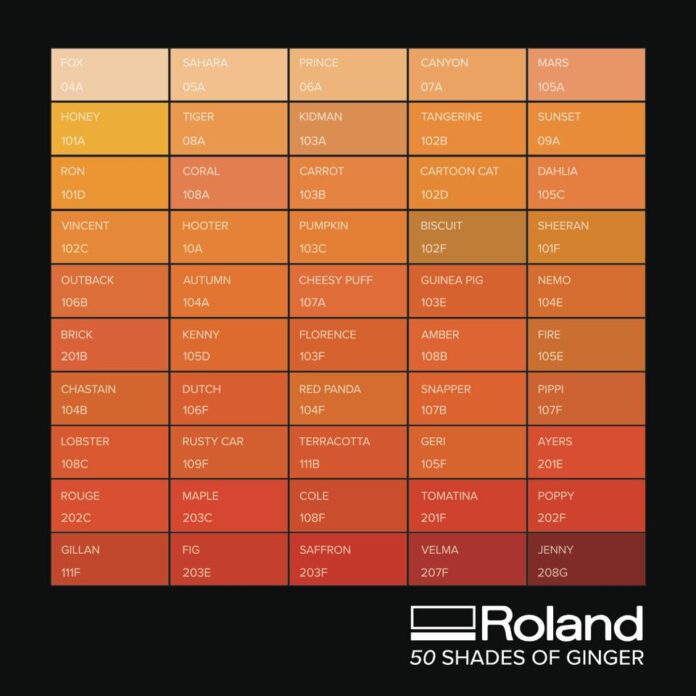 Roland DG 50 Shades of Ginger