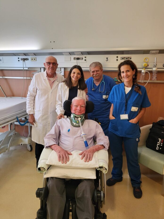 Da sx_D. Mazzacane_F. Cozza_Massimo Croci_pneumologo Centro NeMO Milano_Valeria Sansone direttore clinico-scientifico Centro NeMO Milano