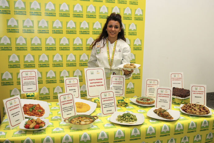 Coldiretti Lombardia, mostra piattri antispreco con agrichef