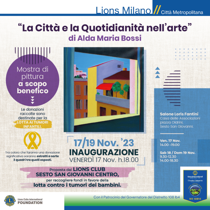 LIONS CLUB SESTO SAN GIOVANNI CENTRO Mostra pittrice Alda Maria Bossi