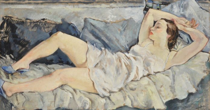 02 Bernardino Palazzi , Modella sdraiata, 1934, olio su tela, cm 70x130. Courtesy Studiolo Fine Art, Milano