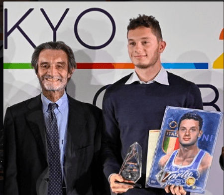 Fontana con Filippo Tortu