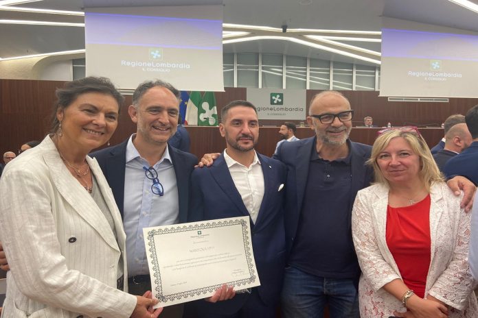 Mantova-calcio-premiazione Vincenzo Telluto