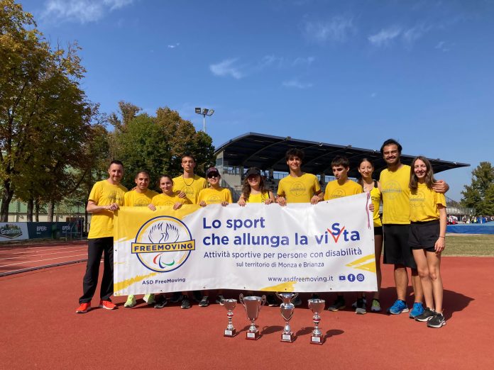 Alcuni para-atleti dell'associazione FreeMoving