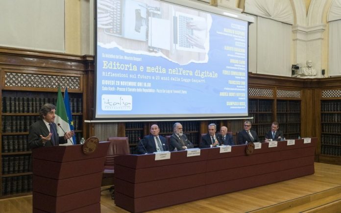 Un momento del convegno (Foto ImagoEconomica Fnsi)