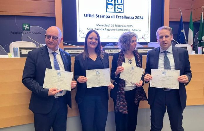 Gus Alessandro Papini premiato con "Ufficio Stampa di Eccellenza" dal GUS