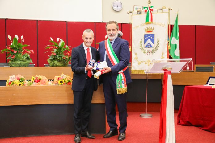 FOTO Filippo Poletti influencer benemerenza civica San Donato Milanese